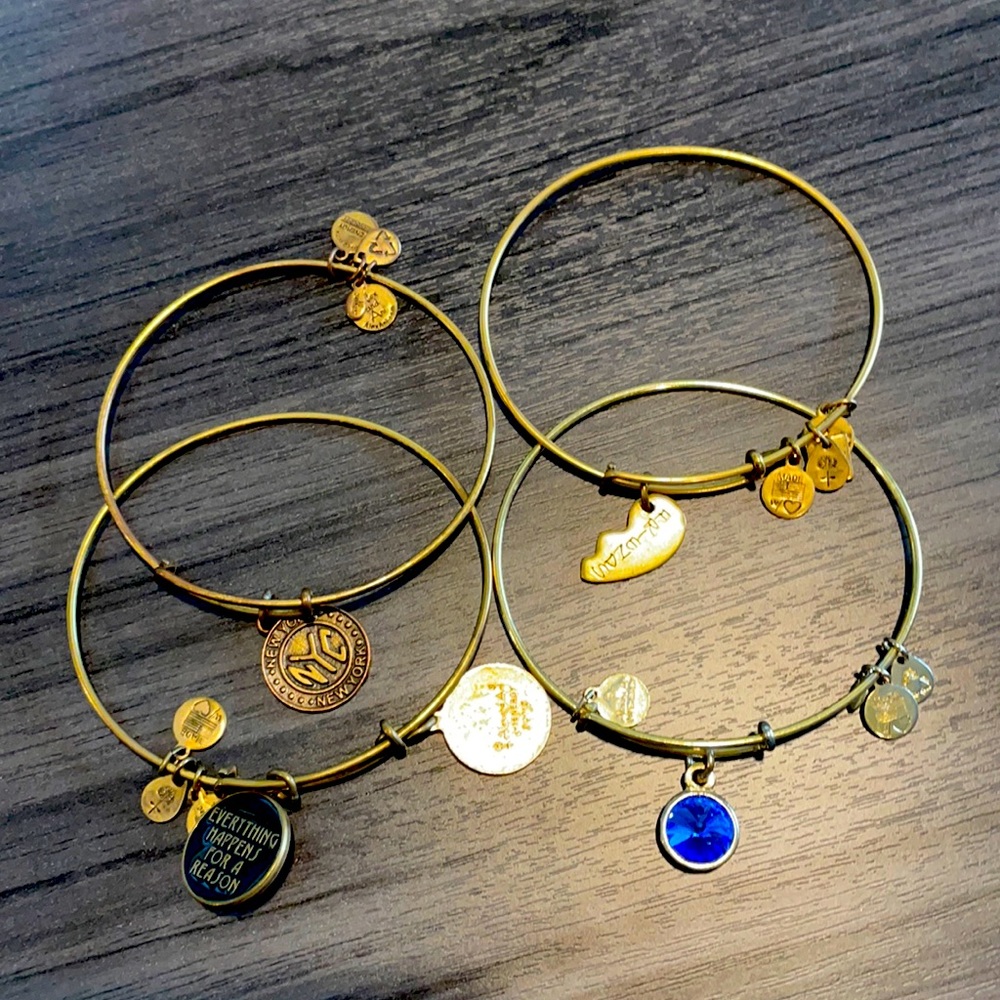 ALEX AND ANI GOLD BRACELETS.
